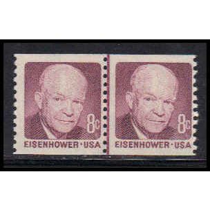 1402 8c Dwight Eisenhower Barely Clears MNH CLP QA0111