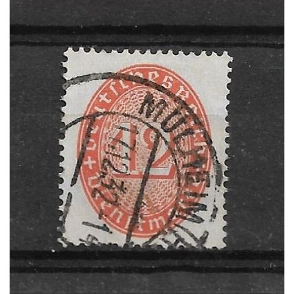Germany.TheThirdReich.O434 12pf Orange.Fine Used.Nov21