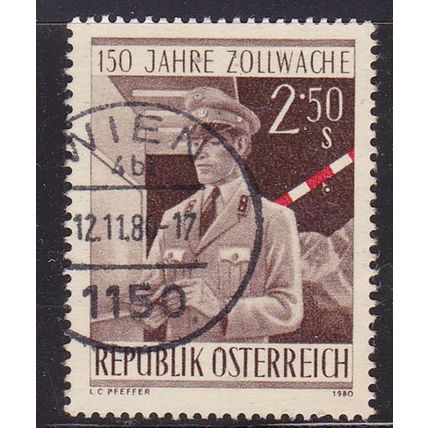 AUSTRIA 1980 150th ANNIV CUSTOMS SERVICE USED SG1884