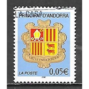 ANDORRE ( Andorra ) N° 557 YVERT OBLITERE ( USED )