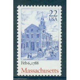 2341 22c Massachusetts Fine MNH MA2104
