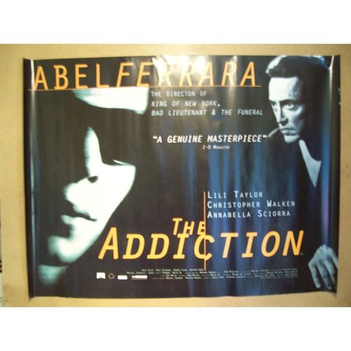 THE ADDICTION (Abel Ferrara) Christopher Walken, Lili Taylor 1994 Quad Poster