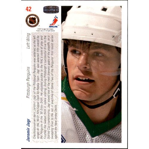 1991 Upper Deck Jaromir Jagr All Rookie Team