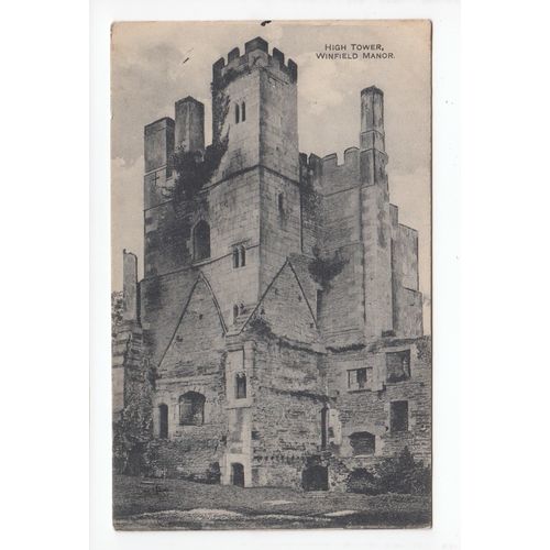 High Tower Wingfield Manor Derbyshire Postcard