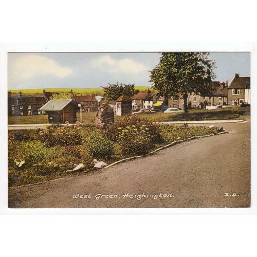 West Green Heighington Postcard 1968 near Darlington Co Durham