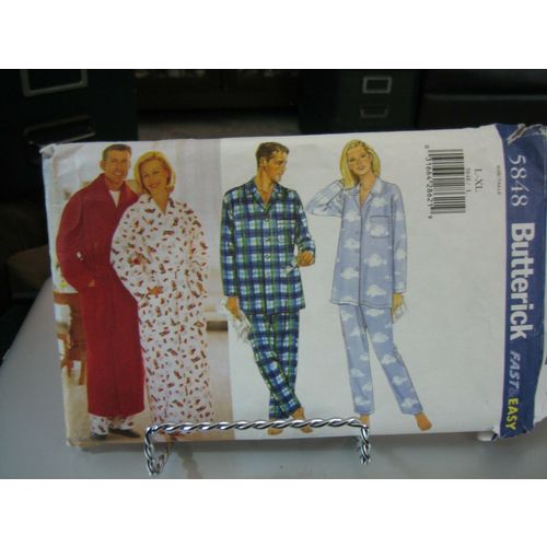 Butterick 5848 Adult's Robe, Belt & Pajamas Pattern - Size L-XL