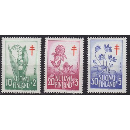 FINNLAND FINLAND SUOMI [1958] MiNr 0493-95 ( **/mnh ) Pflanzen