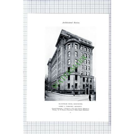Courtaulds Ltd St Martin's London / Blackfriars House Manchester Fairhurst 1928