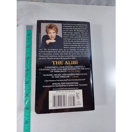 the alibi by sandra brown 1999 paperback good