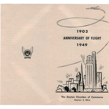 ZAYIX US C45 FDC unlisted Dayton Chamber of Commerce cachet Wrights 113022SM57
