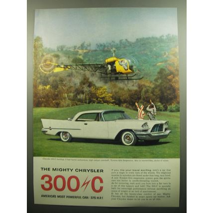 1957 Chrysler 300-C Hardtop Ad - America's most powerful Car