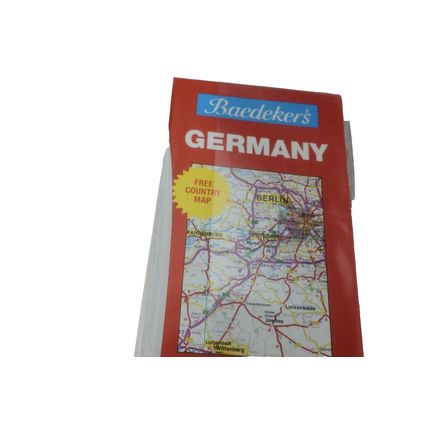 Baedeker's Germany By Karl Baedeker 1st English edition& free Giant foldout map