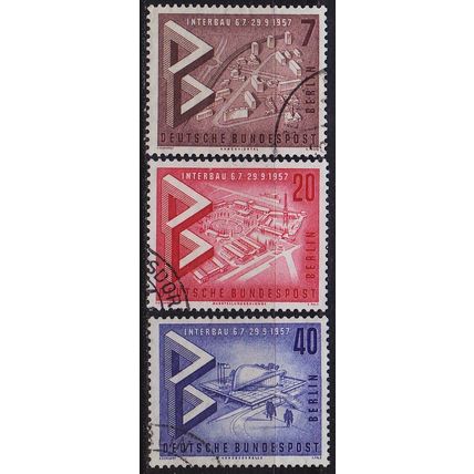 GERMANY BERLIN [1957] MiNr 0160-62 ( O/used ) [01]