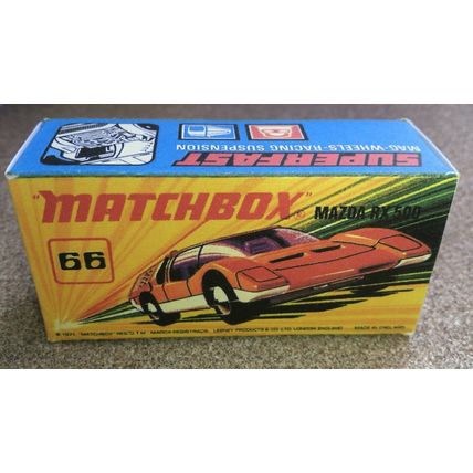 Matchbox - No66 Mazda RX500 Replica box