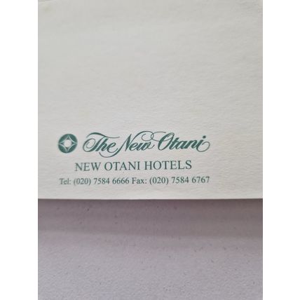 Vintage New Otani Hotels Pad