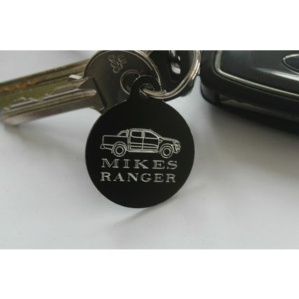 Pet ID, Luggage Tags etc, Round FREE ENGRAVING BOTH SIDES FREE POST