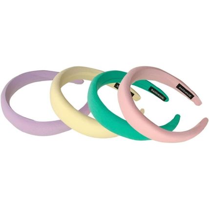 4Pcs Puffy Makeup Headband Thick Hairbands for Women Padded Hair Accessories