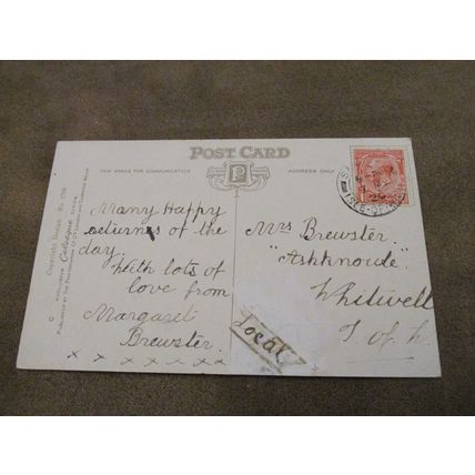 1920 fr Photochrom Postcard - Clouded Yellow & Brimstone Butterflies