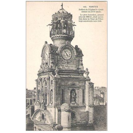 44 - NANTES - BEFFROI DE L'EGLISE STE CROIX