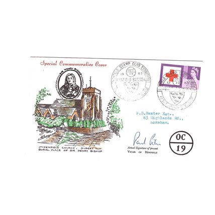 GT BRITAIN 1963 SPECIAL COMMEMEROTIVE COVER WITH 3D RED CROSS STAMP PHOS