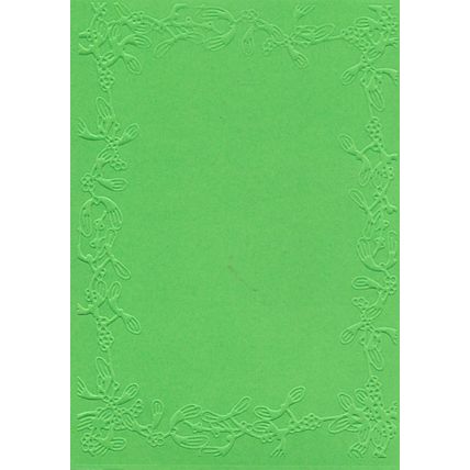 5"x7" Embossed Card. 10 Sheets. Mistletoe (28). Cardmaking Scrapbooking Crafts
