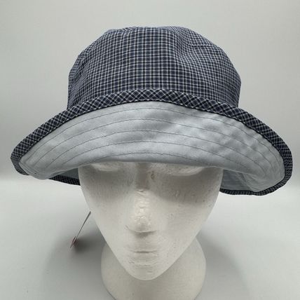 Women’s Reversible Kangol Bucket Hat New With Tags Gray/ Blue Plaid - One Size