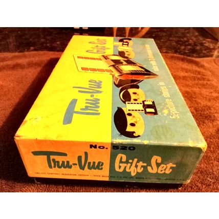 Old Vintage Original View Master # 520 Tur-Vue Gift Set In Original Box 1929