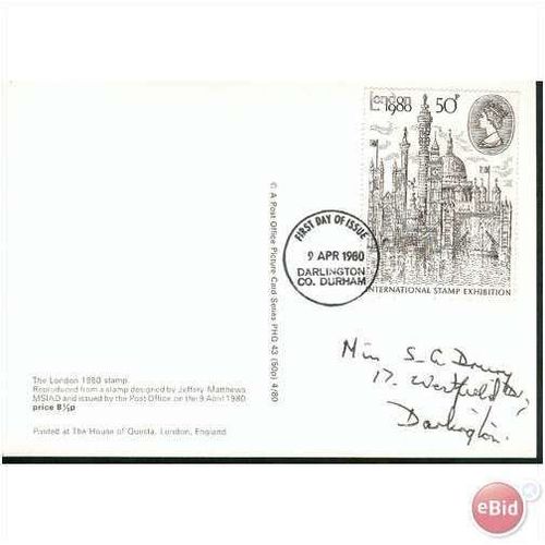 GB PHQ + FDI 1980 - London Inter/natl Stamp Exhibition