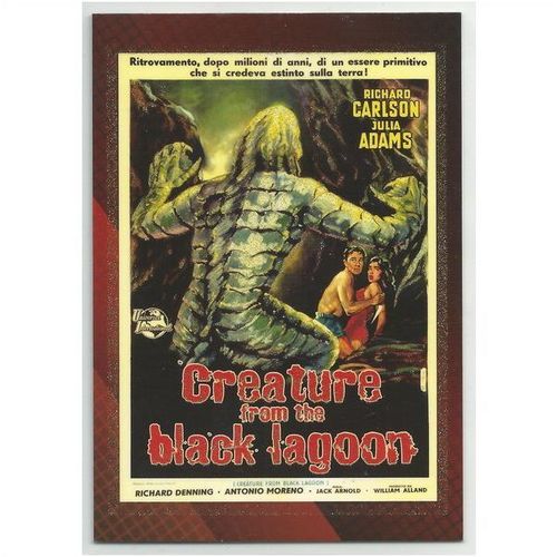 CLASSIC VINTAGE MOVIE POSTERS ' CREATURE BLACK LAGOON card # 5C ' sub set