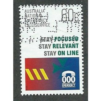 AUS 2010 60c 'EMERGENCY SERVICES' FINE USED (EBID35-019)