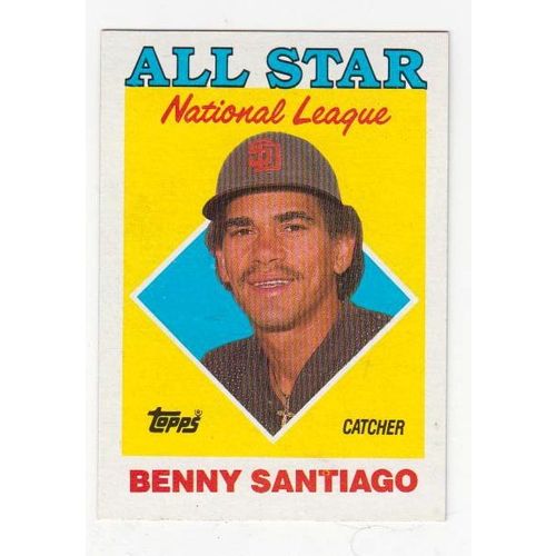 1988 Topps Benito Santiago All Star card #404 – Padres