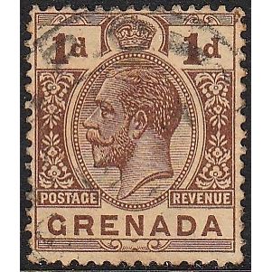 Grenada, 1923 1d George V, SG 114 (Scott #93), used