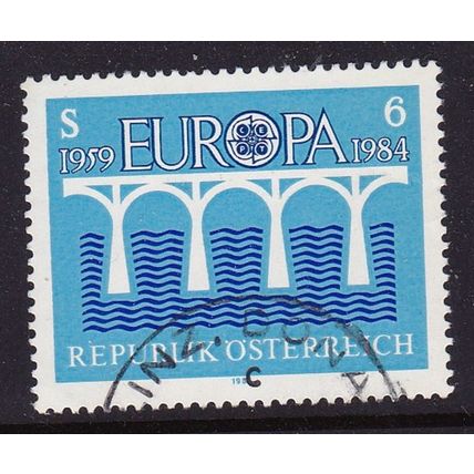 AUSTRIA 1984 EUROPA 6s VALUE USED SG2015 #2