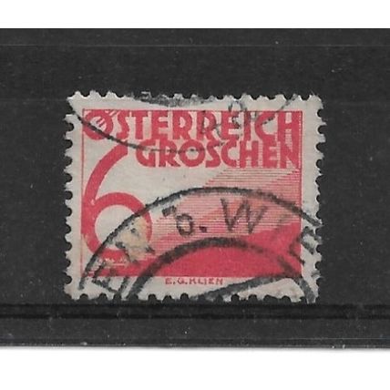 Austria.D594 6g Red.Fine Used.Aug22