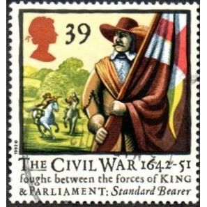 1992 350th Anniversary of Civil War. 39p Value. Standard Bearer, Fine Used