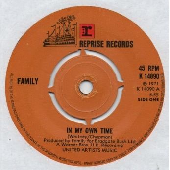 Family - In my own time / Seasons 1971 7" single vinyl record K14090