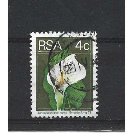 SouthAfrica.SG351 4c Arum Lily.Paper Unchecked.Fine Used.Sep25b