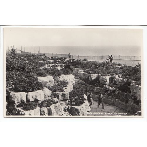 The Rock Gardens West Cliff Ramsgate Kent RP Postcard 7776