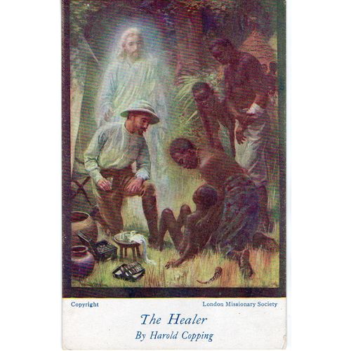 London Missionary Society Card The Healer By Harold Copping
