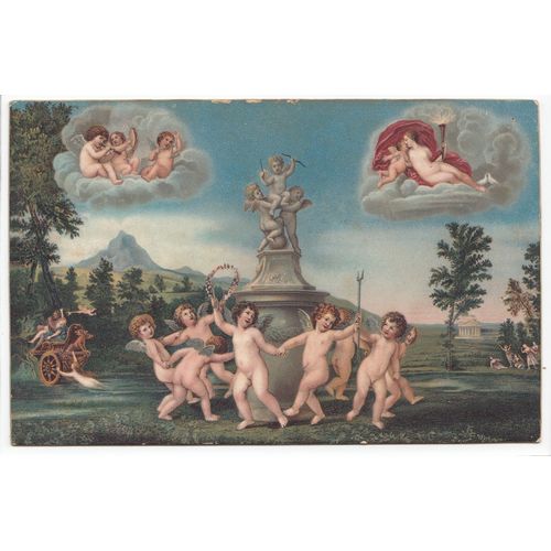 Cherubs German Art Postcard 2570