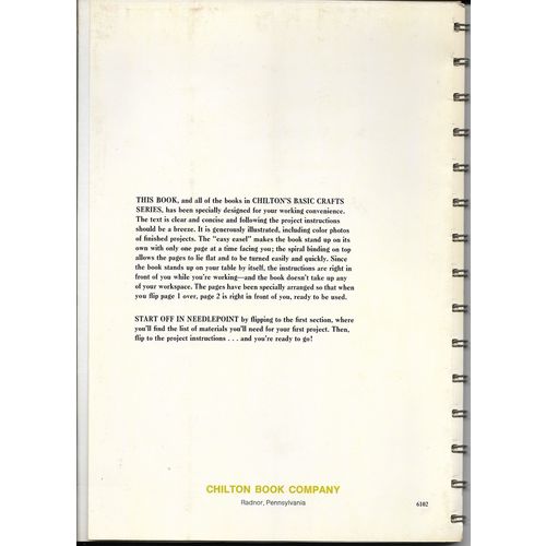 Start Off in Needlepoint 1974 Chilton Stand Up Book Company by Betty Gilmore