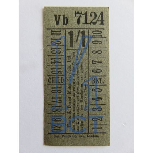 Hants & Dorset Motor Services Ltd Bus Ticket #8