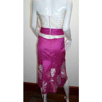 LINEA RAFFAELLI FUCHSIA SKIRT SUIT WEDDING / RACES £995 UK 10 & UK 12 BNWT