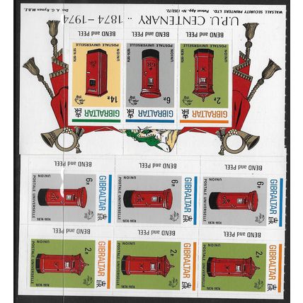 1974 SG 328a/328b - MNH (**) - booklet panes