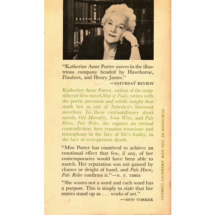 Pale Horse, Pale Rider by Katherine Anne Porter ( Signet | 1st. Print | 1962 )