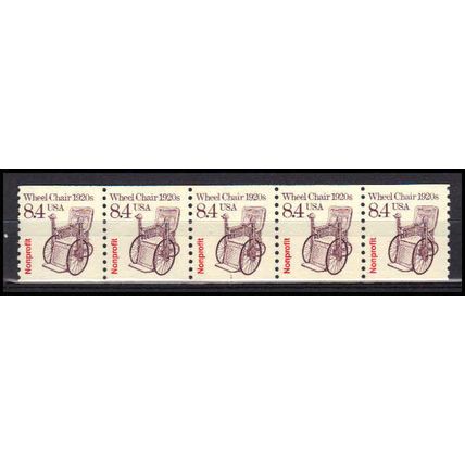 2256 8.4c Wheel Chair Fine MNH Dry Gum PNC 1/5 X3082
