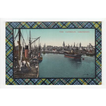 The Harbour Aberdeen Postcard Tartan
