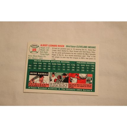 Albert Al Rosen 1994 Topps 1954 Archives NO. 15