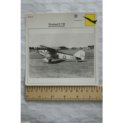 Westland F.7/30 - GB - Fighter - Collectors Club Card