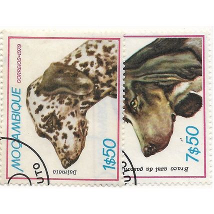 1979 2 different values - cancelled - DOG